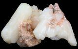 Peach Stilbite Crystals with Micro Stilbite - India #44438-1